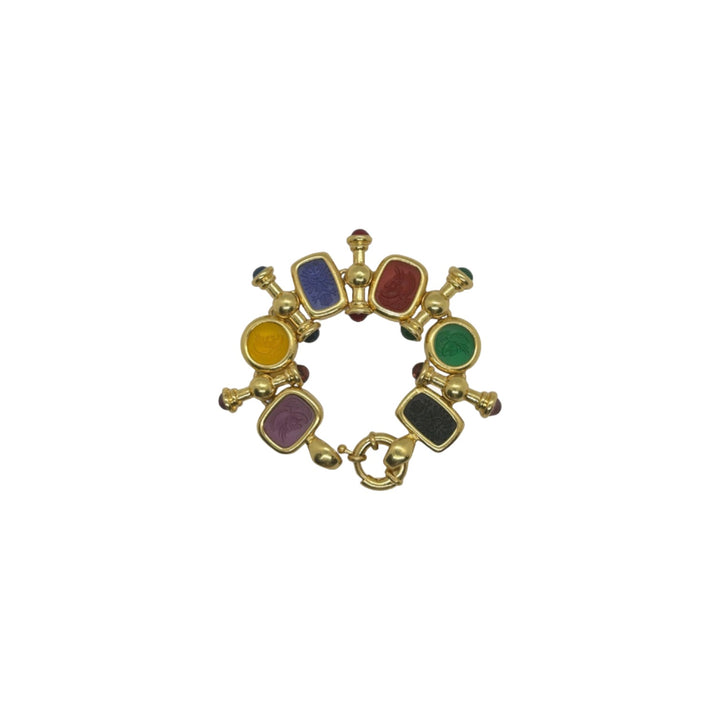 Vintage Velvet Gold Bracelet