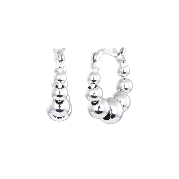 Cosmic Loop Silver Earring