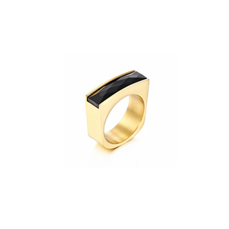 Midnight Moonstone Ring Black