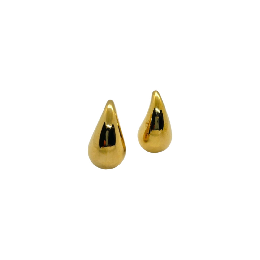 Dew Drop Dazzle Plain Gold  Earring