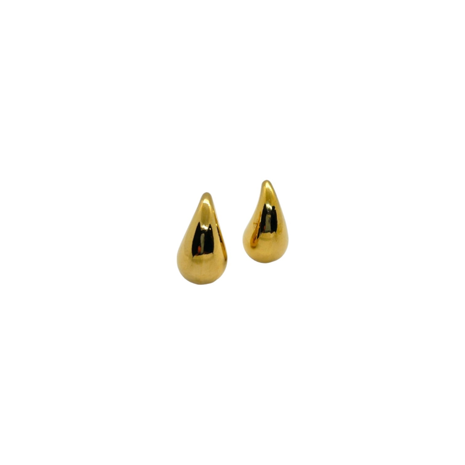 Dew Drop Dazzle Plain Gold  Earring