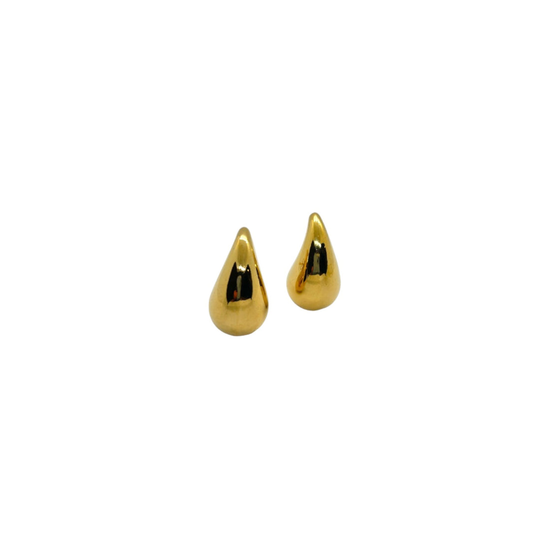 Dew Drop Dazzle Plain Gold  Earring
