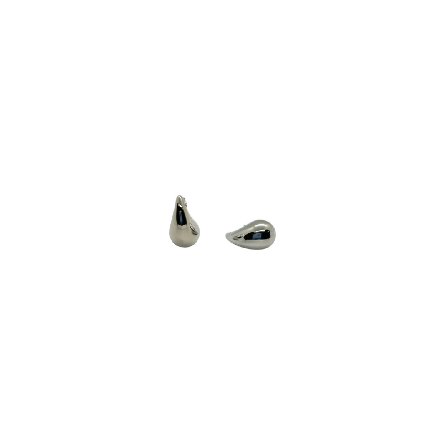 Dew Drop Dazzle Plain Silver Earring