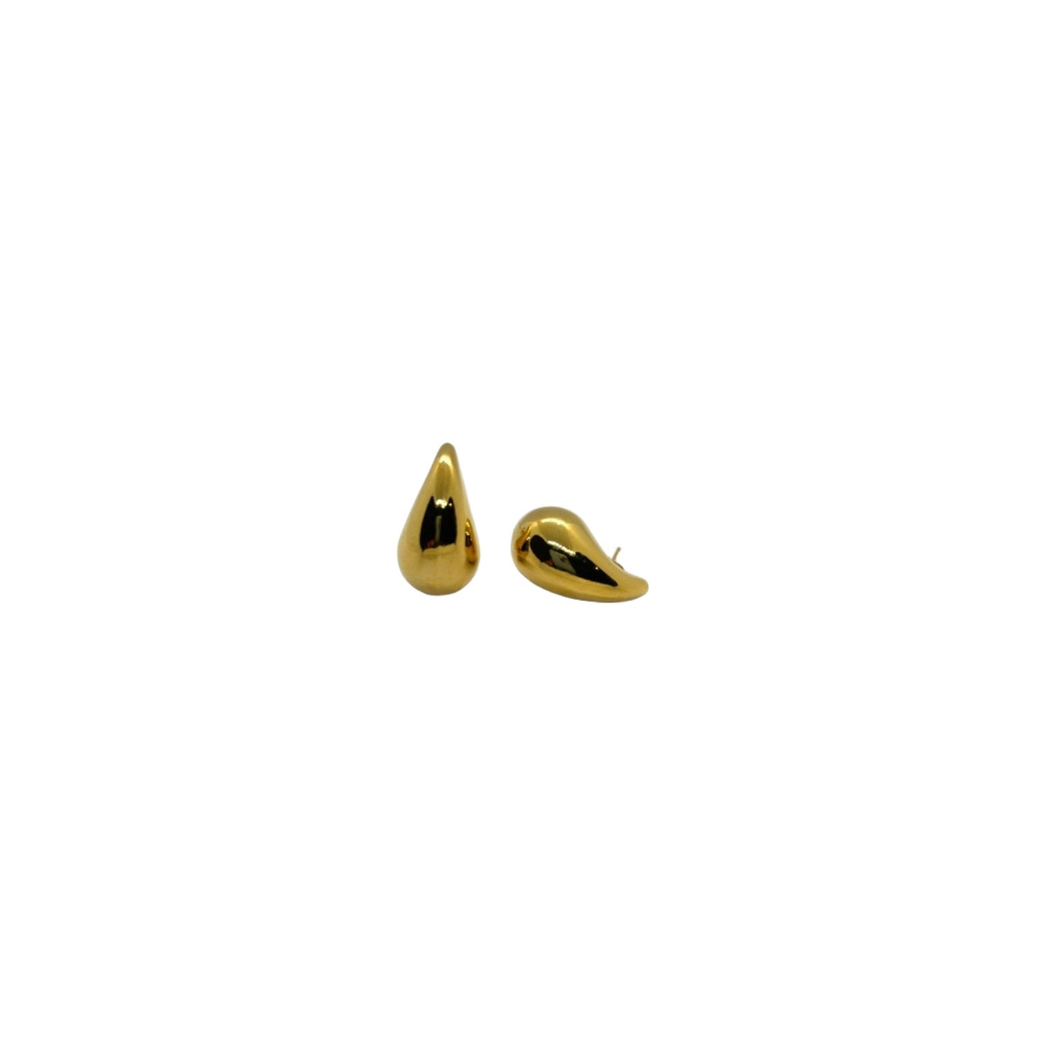Dew Drop Dazzle Plain Gold  Earring