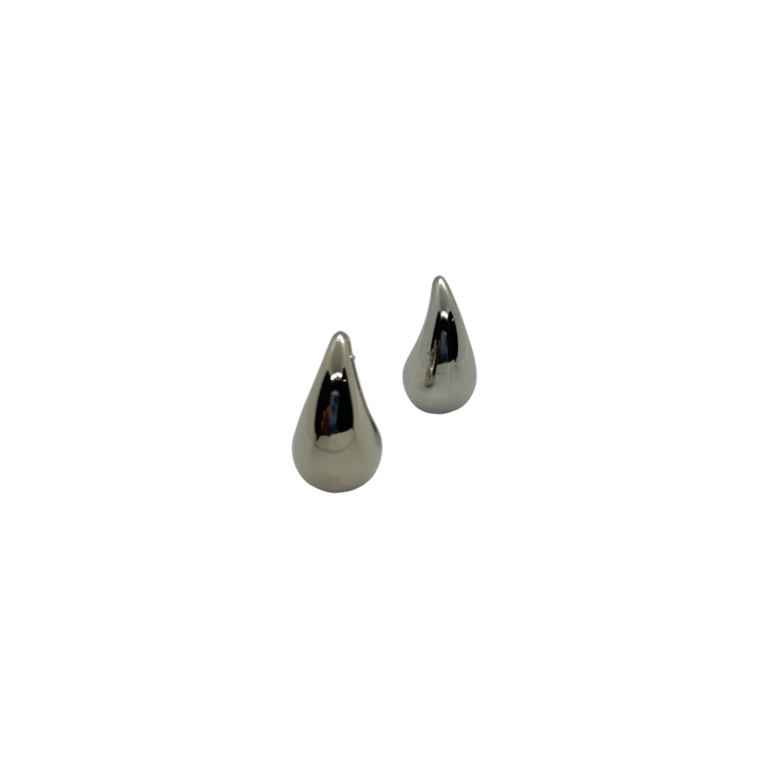 Dew Drop Dazzle Plain Silver Earring