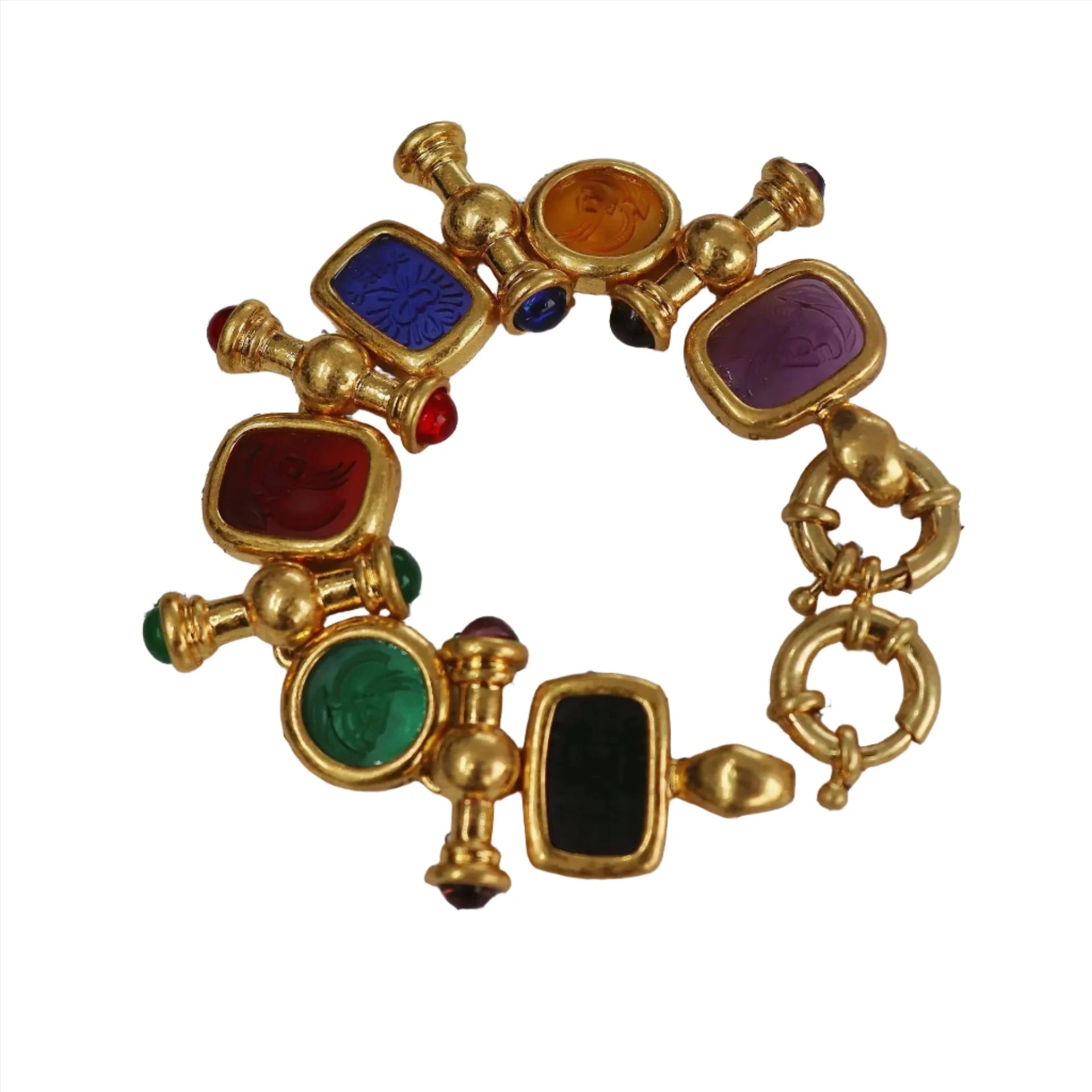 Vintage Velvet Gold Bracelet