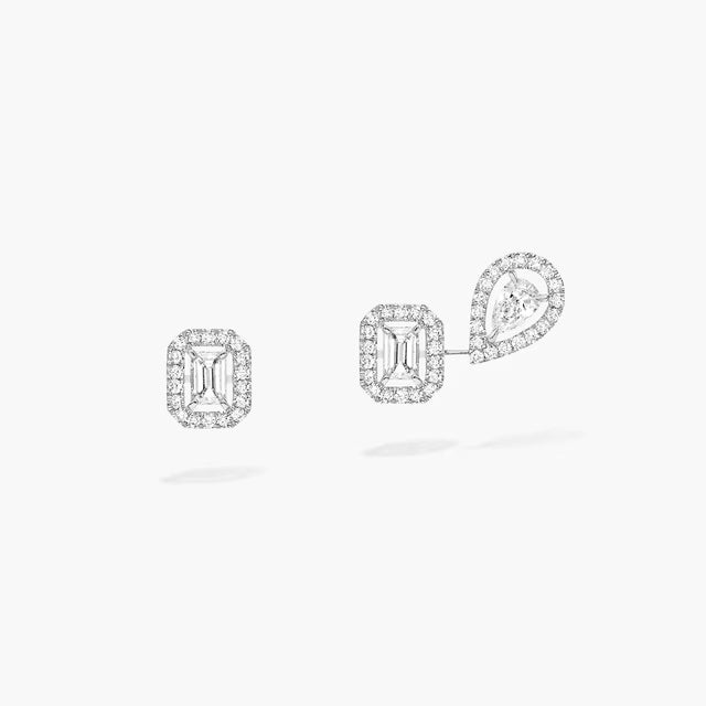 Elegance Of Duo Silver Earring