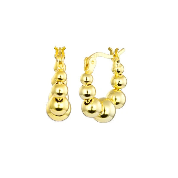 Cosmic Loop Gold Earring