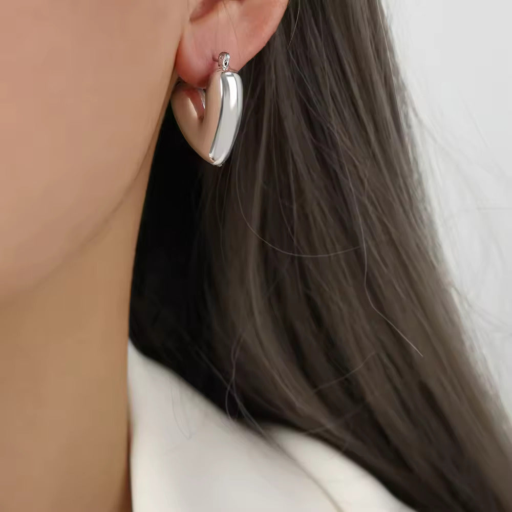 Heart Hoop Earring