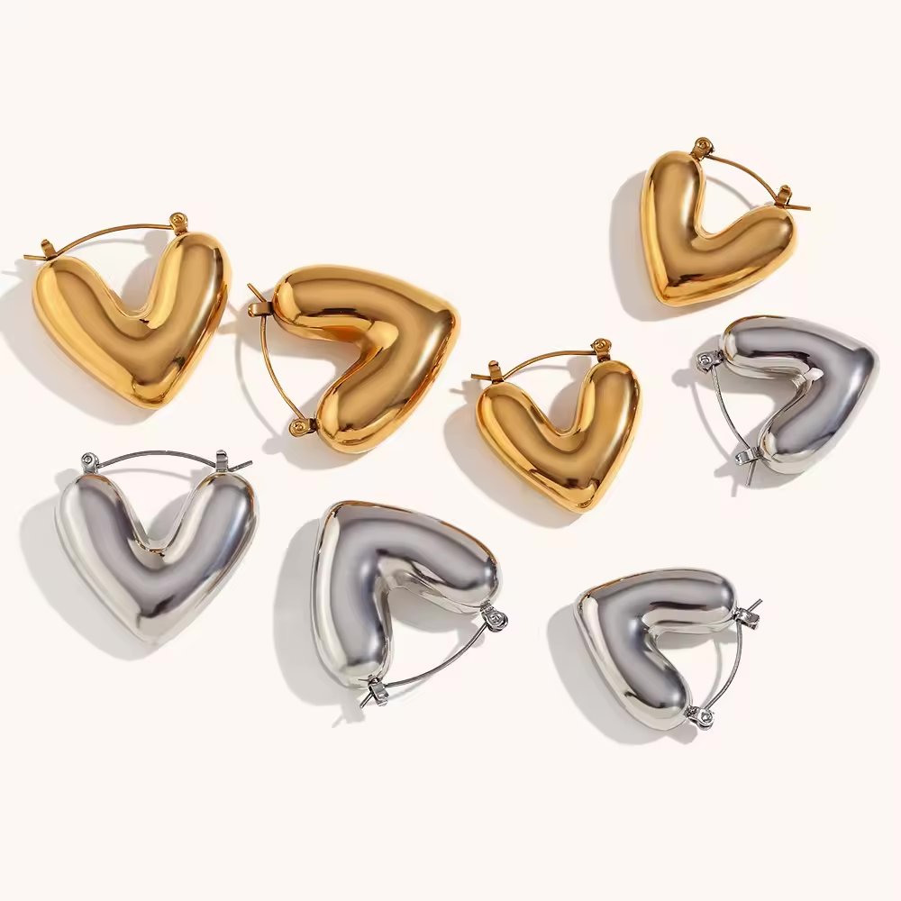Heart Hoop Earring
