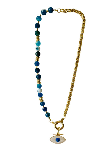 Summer Vibes Evil Eye Necklace