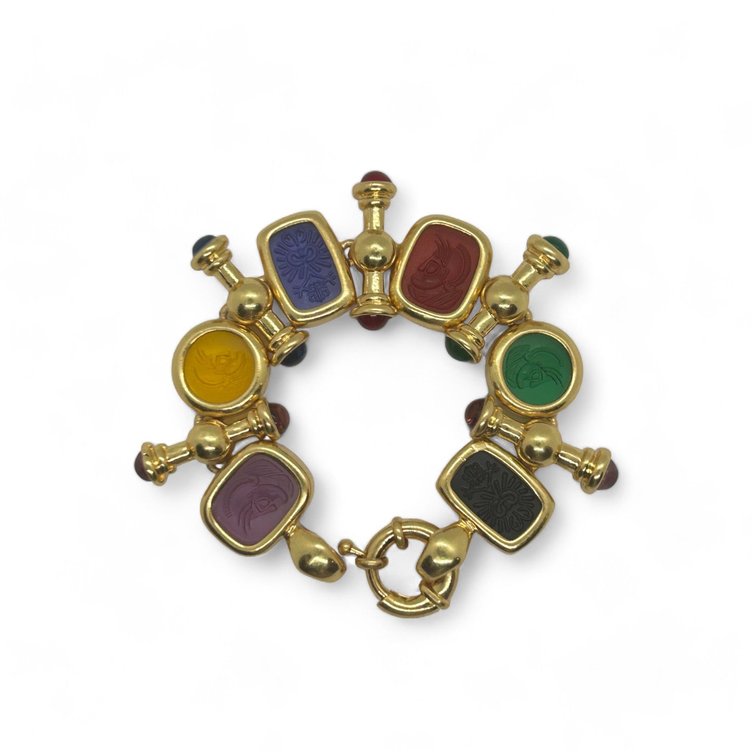 Vintage Velvet Gold Bracelet