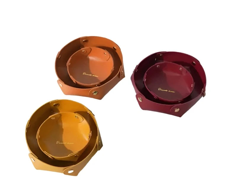 Nordic Leather Jewelry Storage Tray