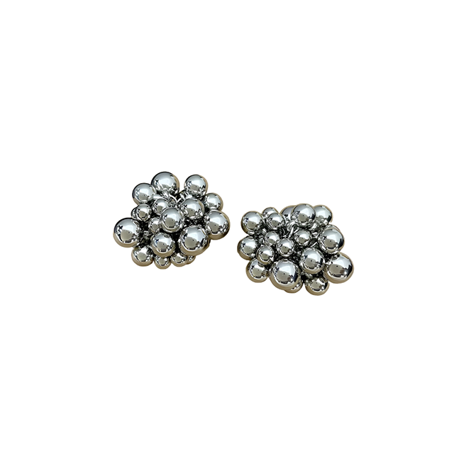 Radiant Cluster Studs Silver Earring