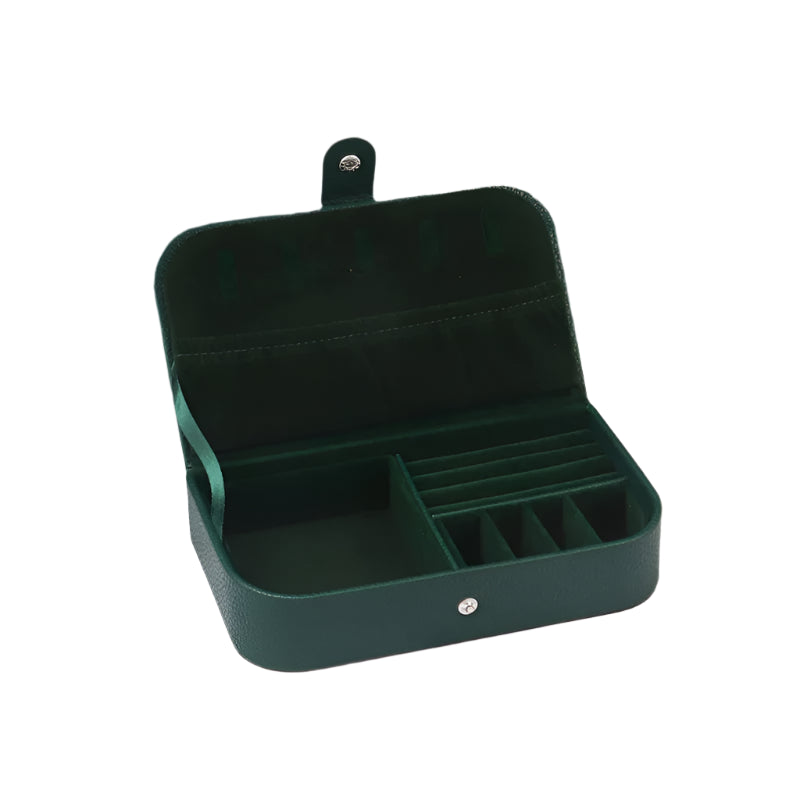 TravelGlow Leather Jewelry Organiser