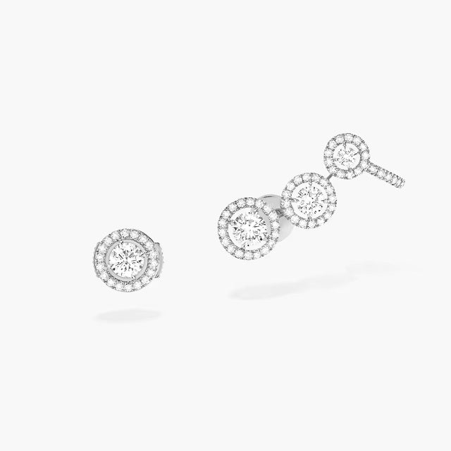 Trinity of Elegance Silver Earring